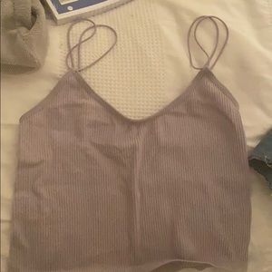 purple tank top